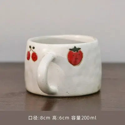 Handmade Retro Japanese Stoneware Heart Mug - Julia M LifeStyles