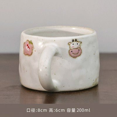 Handmade Retro Japanese Stoneware Heart Mug - Julia M LifeStyles