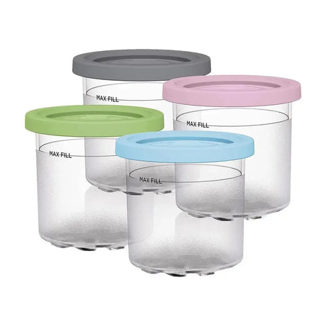 Ice Cream Pint Jars Set with Sealing Lids  Julia M Home & Kitchen as shown CHINA 