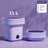 Portable Spin Dryer Bucket Washer: Big Capacity for Travel & Home  Julia M Home & Kitchen Purple 11L blue lamp us 