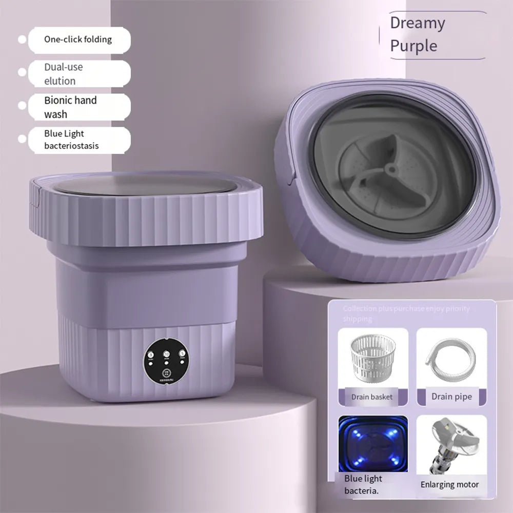 Portable Spin Dryer Bucket Washer: Big Capacity for Travel & Home  Julia M Home & Kitchen   