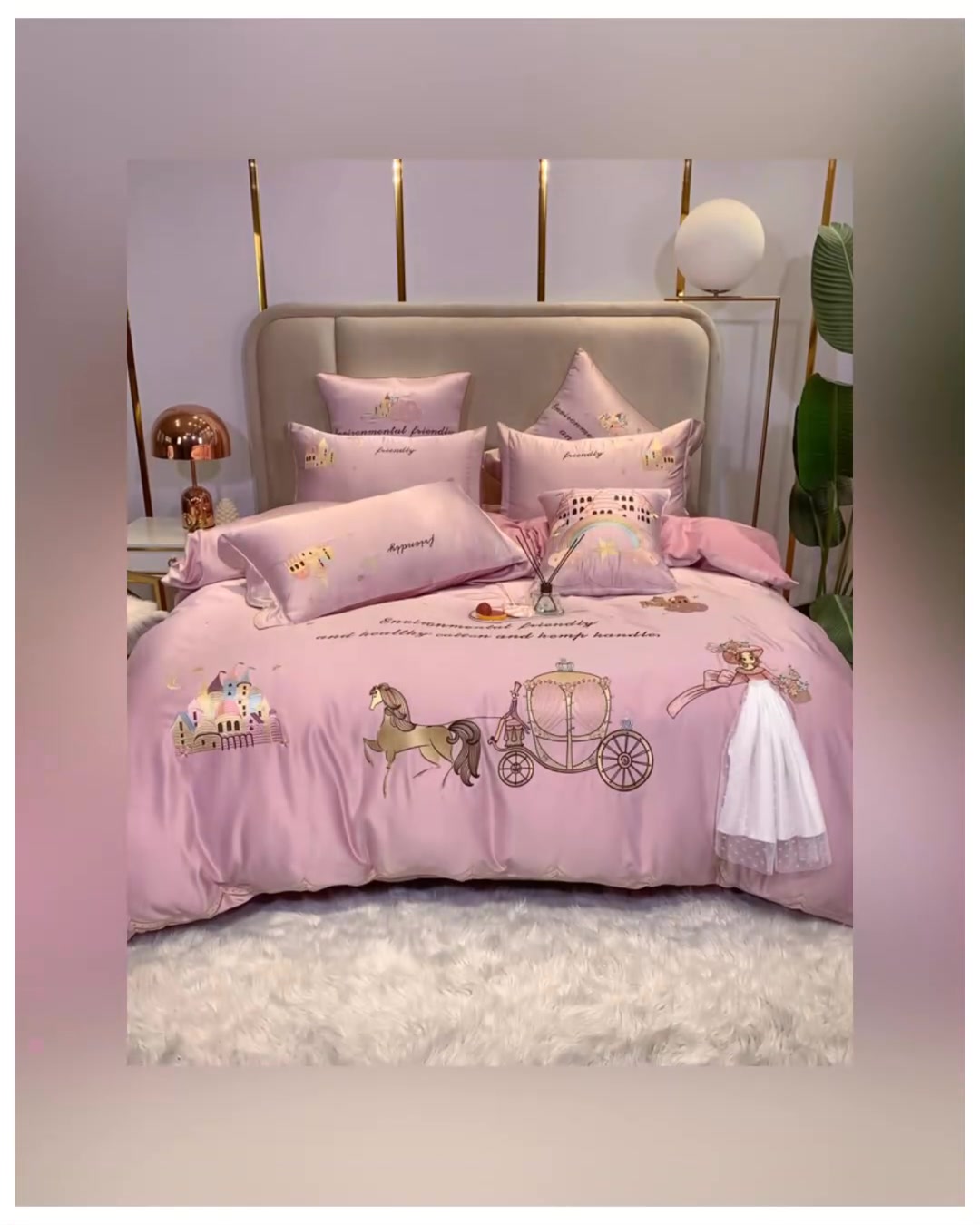 Enchanting Castle Princess Duvet Cover Set