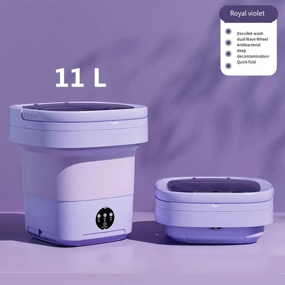 Portable Spin Dryer Bucket Washer: Big Capacity for Travel & Home  Julia M Home & Kitchen Purple 11L blue lamp us 