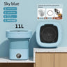 Portable Spin Dryer Bucket Washer: Big Capacity for Travel & Home  Julia M Home & Kitchen Blue 11L  blue light us 