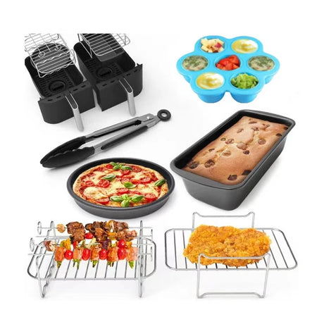 Ninja Air Fryer Accessory Set: Cake Pans, Rack, Cups, Pizza Pan 🍕